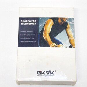 GKVK Shapewear Compression Tank Top Men's Size Small Body Shaper Vest Navy Blue